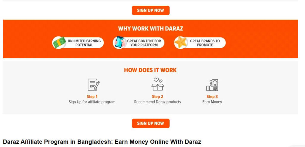 Daraz Affiliate Account